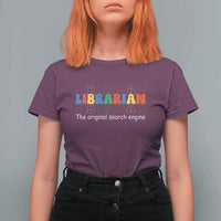 The Original Search Engine T Shirt For Women School Librarian Library Books