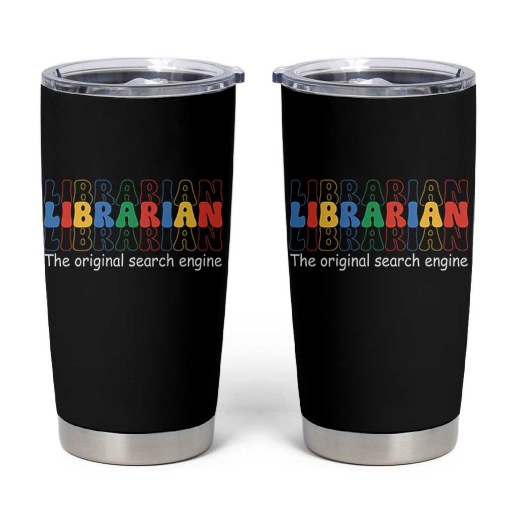 The Original Search Engine Tumbler Cup School Librarian Library Books