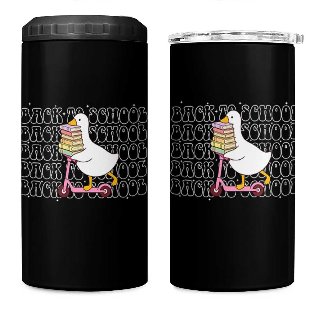 School Bus Driver Welcome Back to School 4 in 1 Can Cooler Tumbler