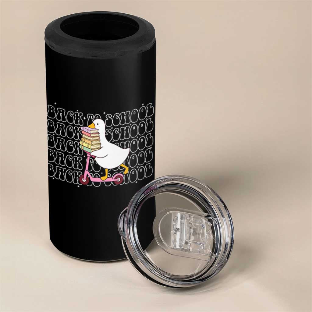 School Bus Driver Welcome Back to School 4 in 1 Can Cooler Tumbler