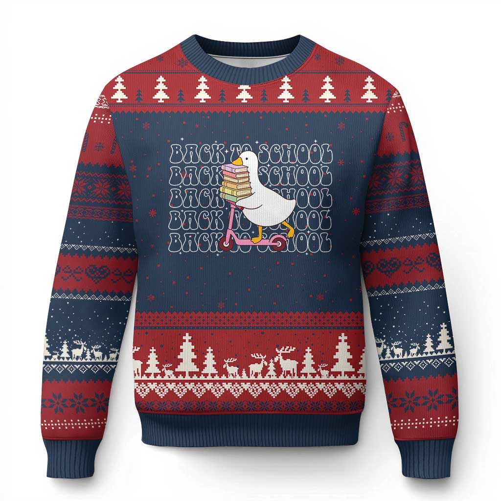 School Bus Driver Welcome Back to School Ugly Christmas Sweater
