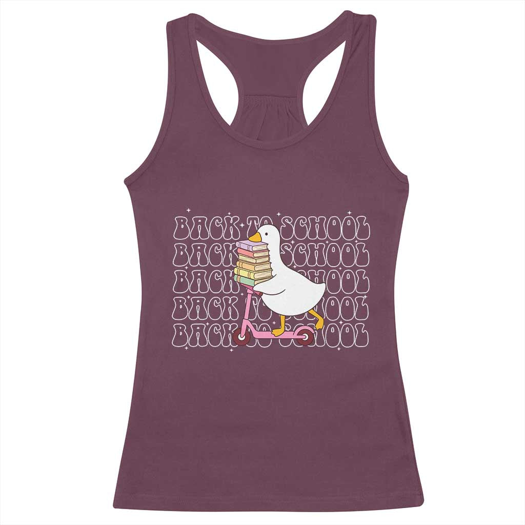 School Bus Driver Welcome Back to School Racerback Tank Top