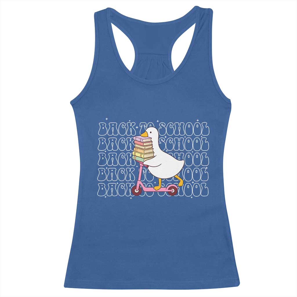 School Bus Driver Welcome Back to School Racerback Tank Top