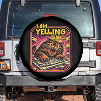 Funny I Am Yelling Carl Spare Tire Cover Screaming Donut Cat Meme