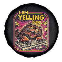 Funny I Am Yelling Carl Spare Tire Cover Screaming Donut Cat Meme