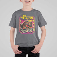 Funny I Am Yelling Carl T Shirt For Kid Screaming Donut Cat Meme