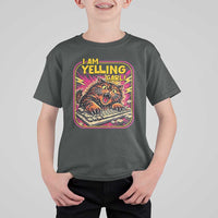 Funny I Am Yelling Carl T Shirt For Kid Screaming Donut Cat Meme