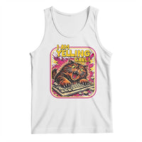 Funny I Am Yelling Carl Tank Top Screaming Donut Cat Meme