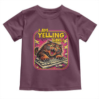 Funny I Am Yelling Carl Toddler T Shirt Screaming Donut Cat Meme