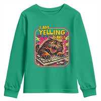 Funny I Am Yelling Carl Youth Sweatshirt Screaming Donut Cat Meme