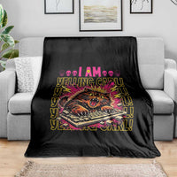 Funny I Am Yelling Carl Donut Cat Meme Throw Blanket