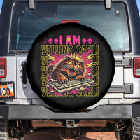 Funny I Am Yelling Carl Donut Cat Meme Spare Tire Cover