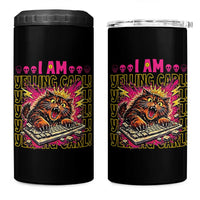 Funny I Am Yelling Carl Donut Cat Meme 4 in 1 Can Cooler Tumbler