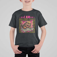 Funny I Am Yelling Carl Donut Cat Meme T Shirt For Kid