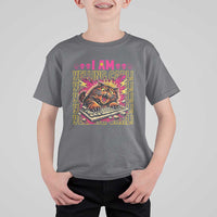 Funny I Am Yelling Carl Donut Cat Meme T Shirt For Kid