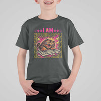 Funny I Am Yelling Carl Donut Cat Meme T Shirt For Kid