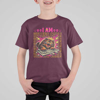 Funny I Am Yelling Carl Donut Cat Meme T Shirt For Kid