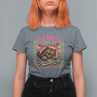 Funny I Am Yelling Carl Donut Cat Meme T Shirt For Women