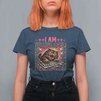 Funny I Am Yelling Carl Donut Cat Meme T Shirt For Women