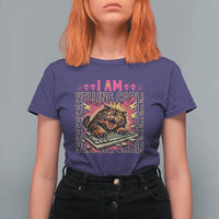 Funny I Am Yelling Carl Donut Cat Meme T Shirt For Women
