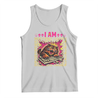 Funny I Am Yelling Carl Donut Cat Meme Tank Top