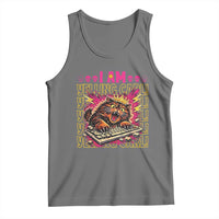 Funny I Am Yelling Carl Donut Cat Meme Tank Top