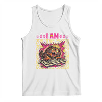 Funny I Am Yelling Carl Donut Cat Meme Tank Top