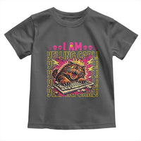 Funny I Am Yelling Carl Donut Cat Meme Toddler T Shirt