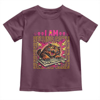 Funny I Am Yelling Carl Donut Cat Meme Toddler T Shirt