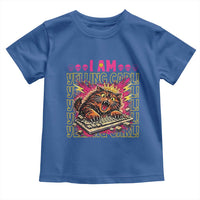 Funny I Am Yelling Carl Donut Cat Meme Toddler T Shirt
