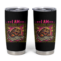 Funny I Am Yelling Carl Donut Cat Meme Tumbler Cup