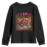 Funny I Am Yelling Carl Donut Cat Meme Youth Sweatshirt