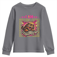 Funny I Am Yelling Carl Donut Cat Meme Youth Sweatshirt