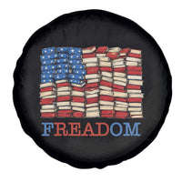 Freedom to Read Books Freadom Spare Tire Cover USA Flag Patriotic Library Book Lover