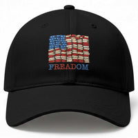 Freedom to Read Books Freadom Baseball Cap USA Flag Patriotic Library Book Lover
