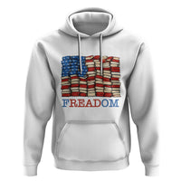 Freedom to Read Books Freadom Hoodie USA Flag Patriotic Library Book Lover