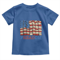 Freedom to Read Books Freadom Toddler T Shirt USA Flag Patriotic Library Book Lover