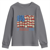 Freedom to Read Books Freadom Youth Sweatshirt USA Flag Patriotic Library Book Lover