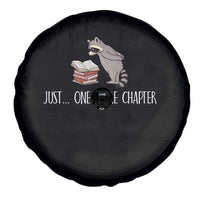 Just One More Chapter Spare Tire Cover Funny Raccoon Reading Book Lover Gift