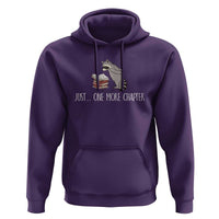 Just One More Chapter Hoodie Funny Raccoon Reading Book Lover Gift