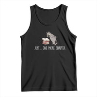 Just One More Chapter Tank Top Funny Raccoon Reading Book Lover Gift
