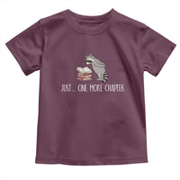 Just One More Chapter Toddler T Shirt Funny Raccoon Reading Book Lover Gift
