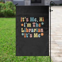 It's Me Hi I'm The Librarian Summer Reading Garden Flag Funny Back to School