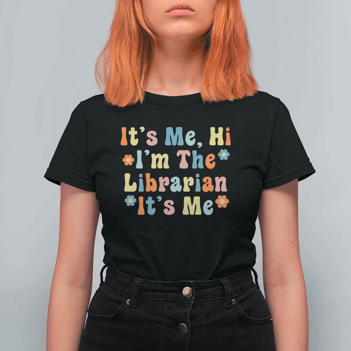 It's Me Hi I'm The Librarian Summer Reading T Shirt For Women Funny Back to School