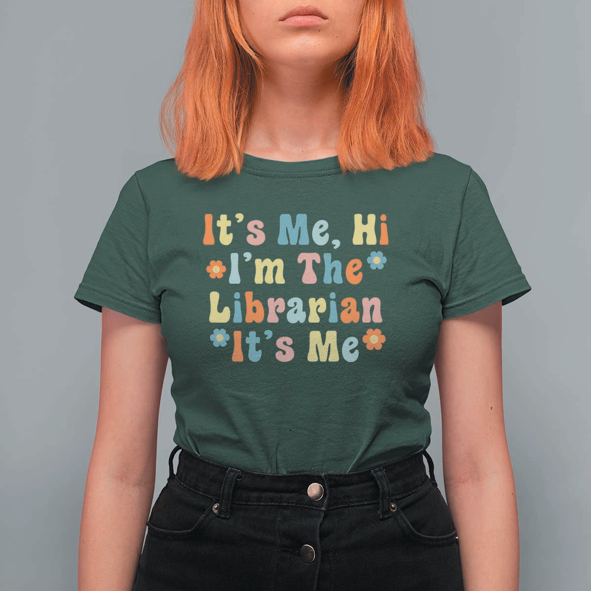 It's Me Hi I'm The Librarian Summer Reading T Shirt For Women Funny Back to School