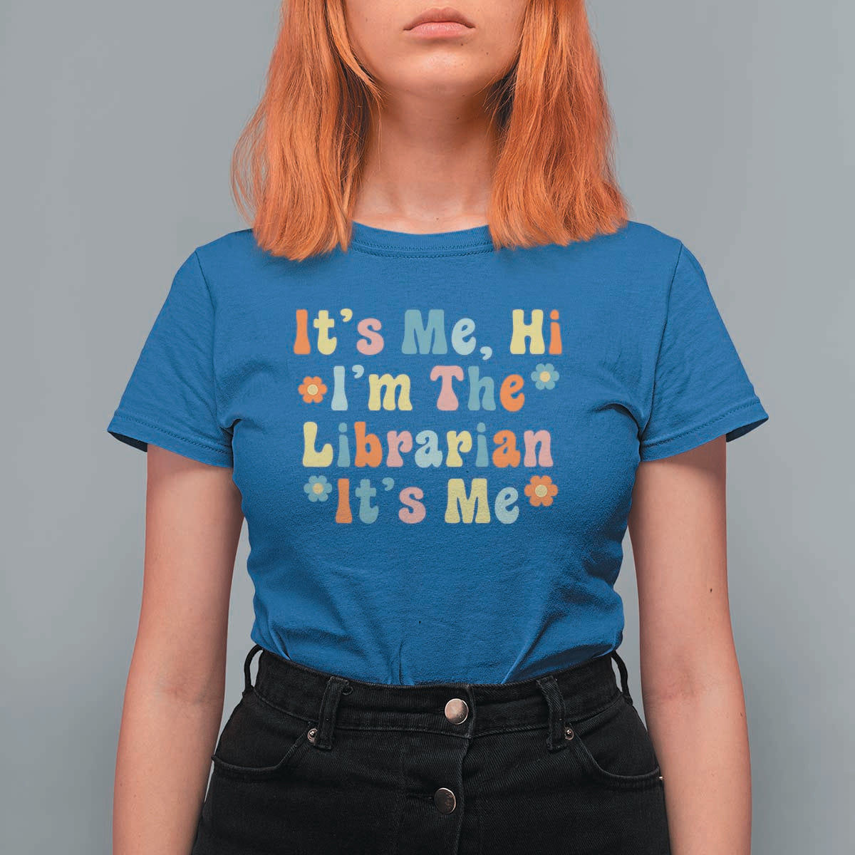 It's Me Hi I'm The Librarian Summer Reading T Shirt For Women Funny Back to School