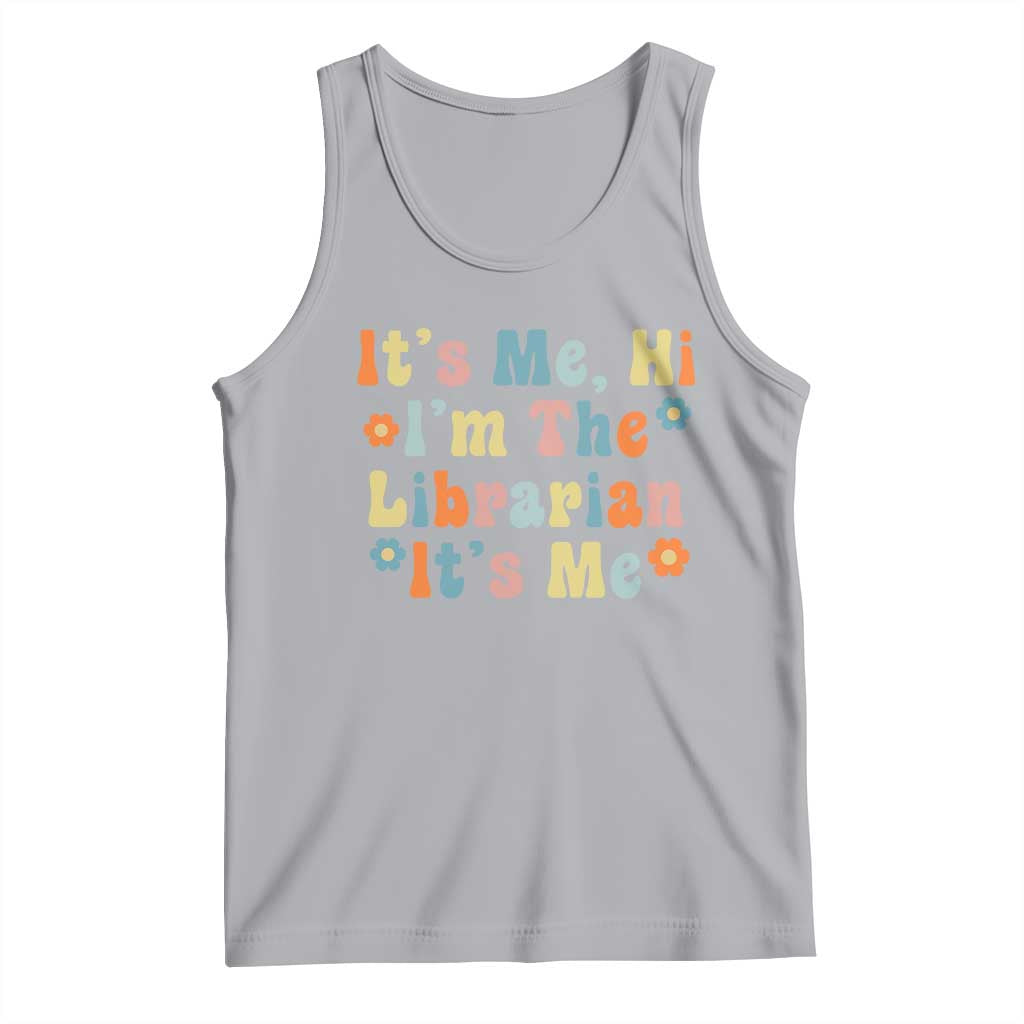 It's Me Hi I'm The Librarian Summer Reading Tank Top Funny Back to School