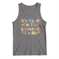 It's Me Hi I'm The Librarian Summer Reading Tank Top Funny Back to School