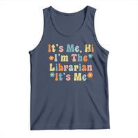 It's Me Hi I'm The Librarian Summer Reading Tank Top Funny Back to School