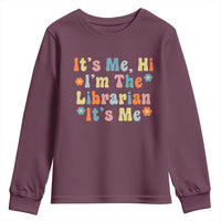 It's Me Hi I'm The Librarian Summer Reading Youth Sweatshirt Funny Back to School